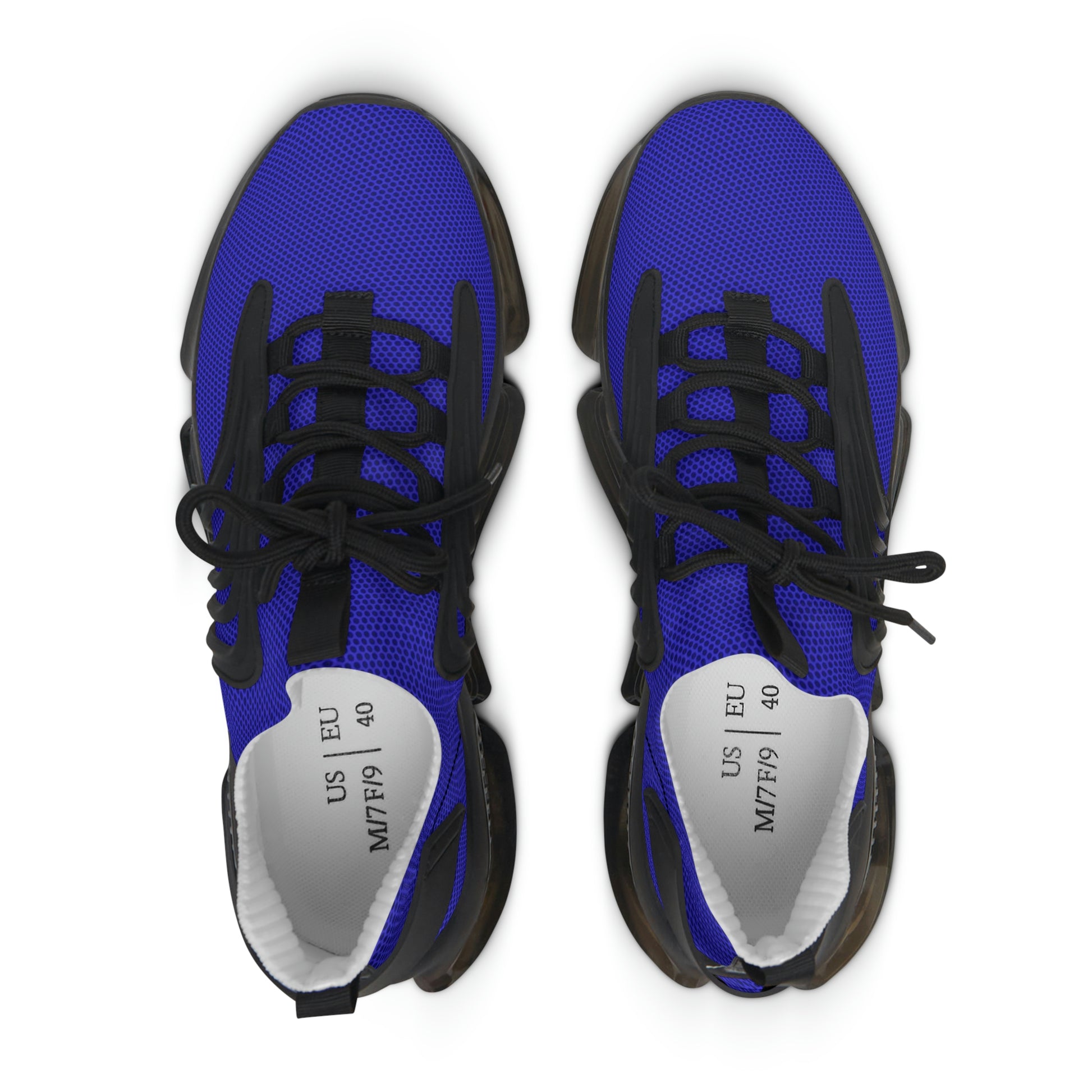 Women's Mesh Sneakers in Brady Blue with Customisable Black Or White EVA Sole