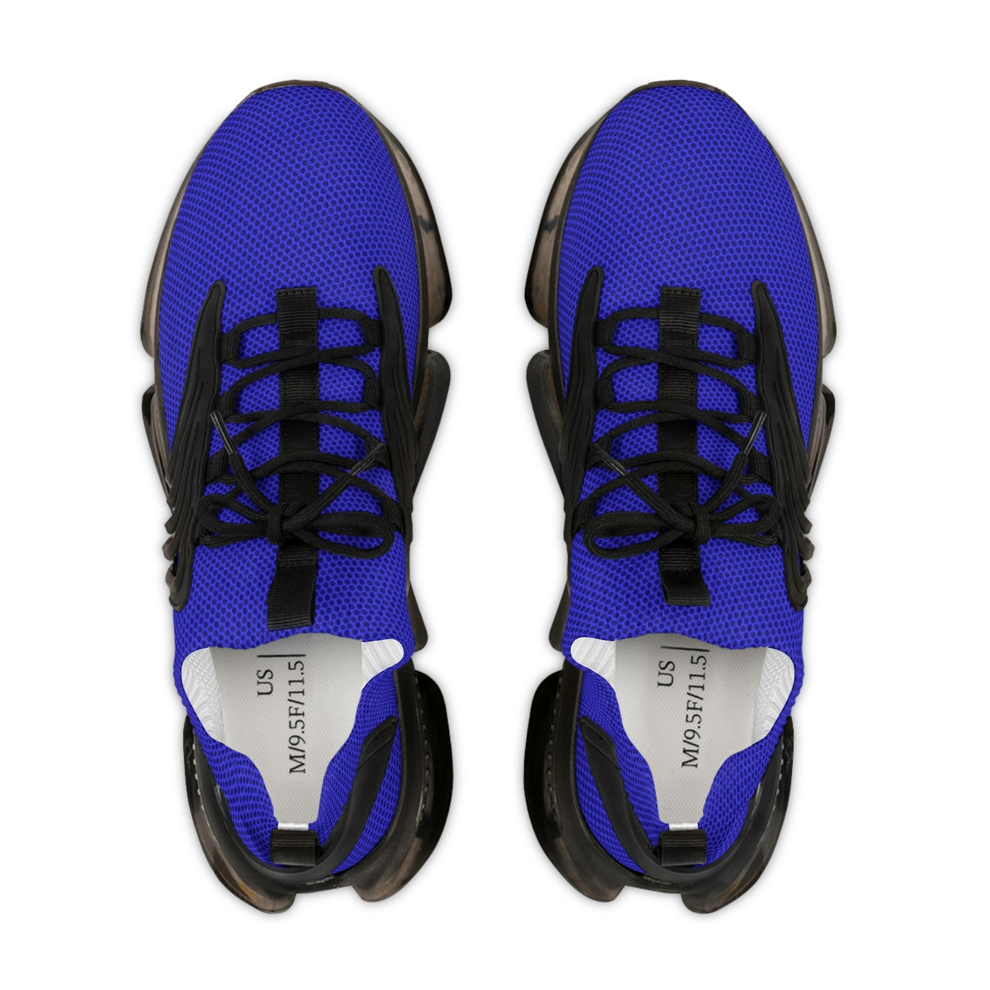 Men's Mesh Sneakers in Brady Blue with Customisable Black Or White EVA Sole