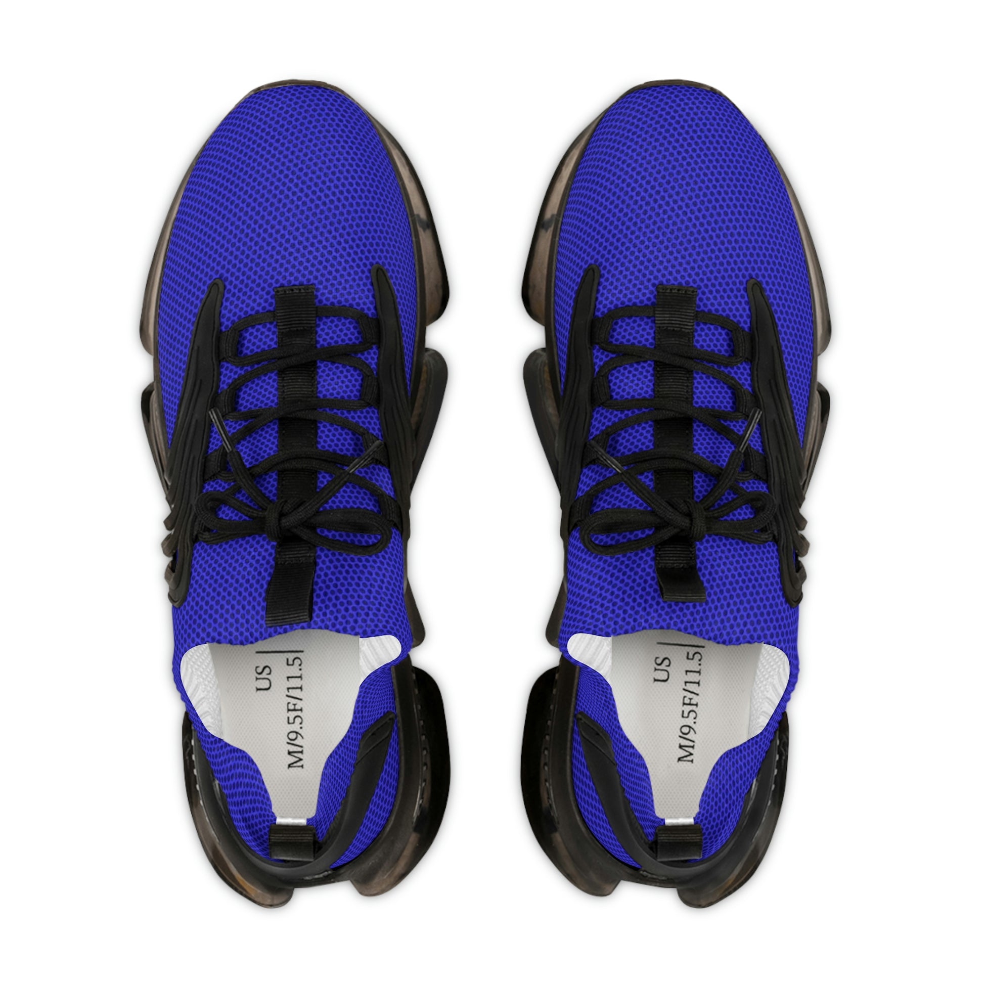 Men's Mesh Sneakers in Brady Blue with Customisable Black Or White EVA Sole