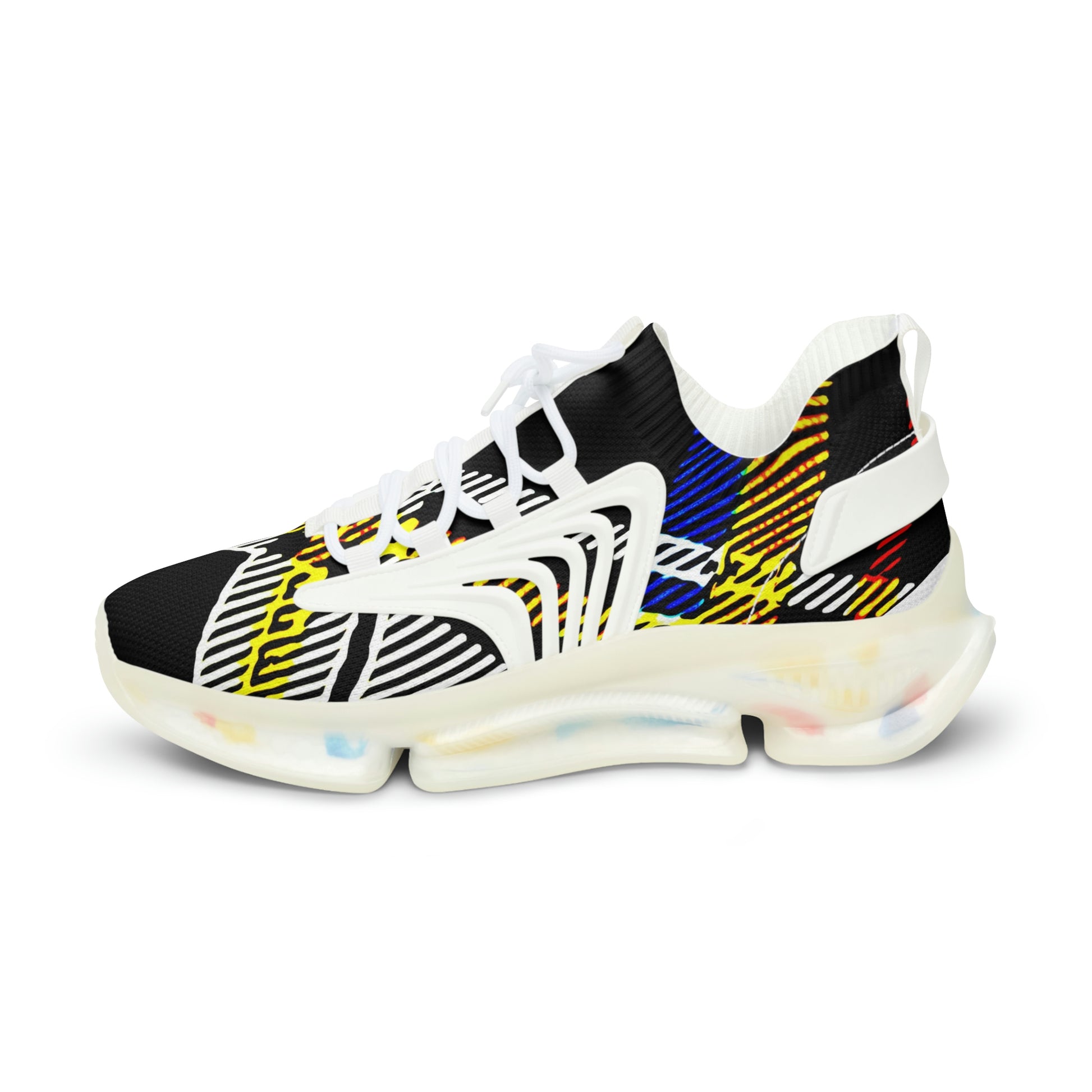 fashion mens lightweight breathable trainers shoes in bold graphic plaid pattern print in rainbow colors black, men’s Athletic Shoes in Graphic Print Colors ,  colorful printed shoes men sneakers trendy,